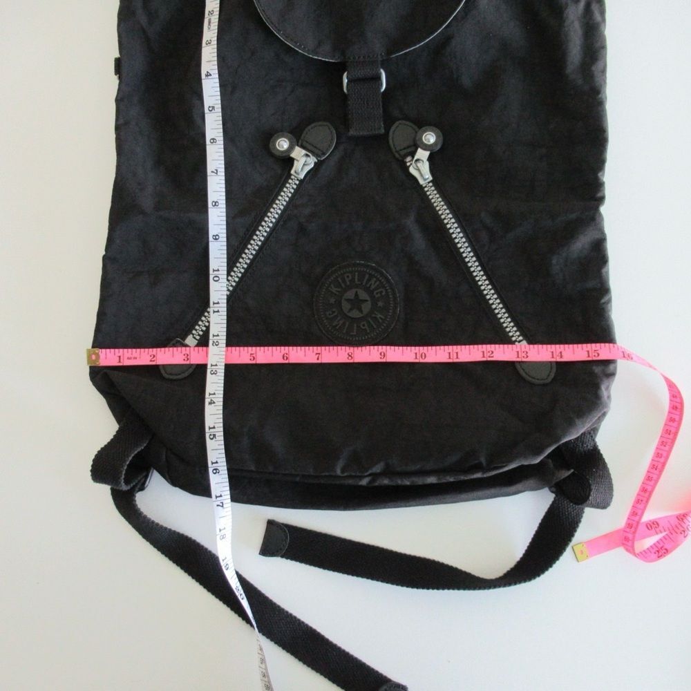 Kipling Heritage Drawstring Backpack In Black Nyl… - image 7